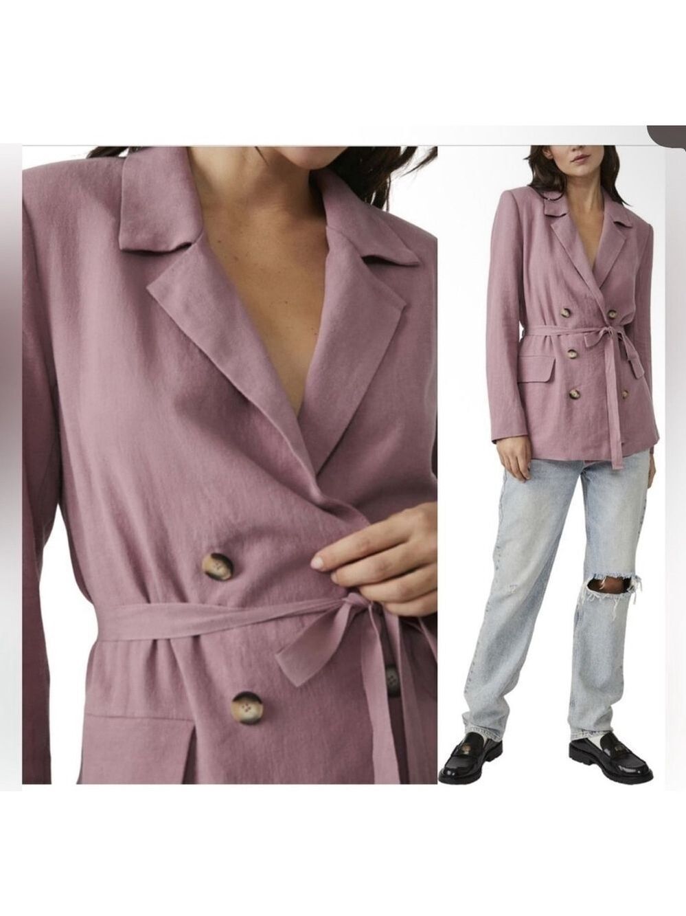Women's Free People Blazer Size S Purple